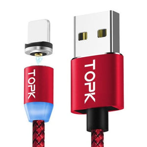 Cabo USB Topk - 1 metro para Iphone/Android