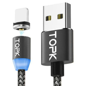 Cabo USB Topk - 1 metro para Iphone/Android